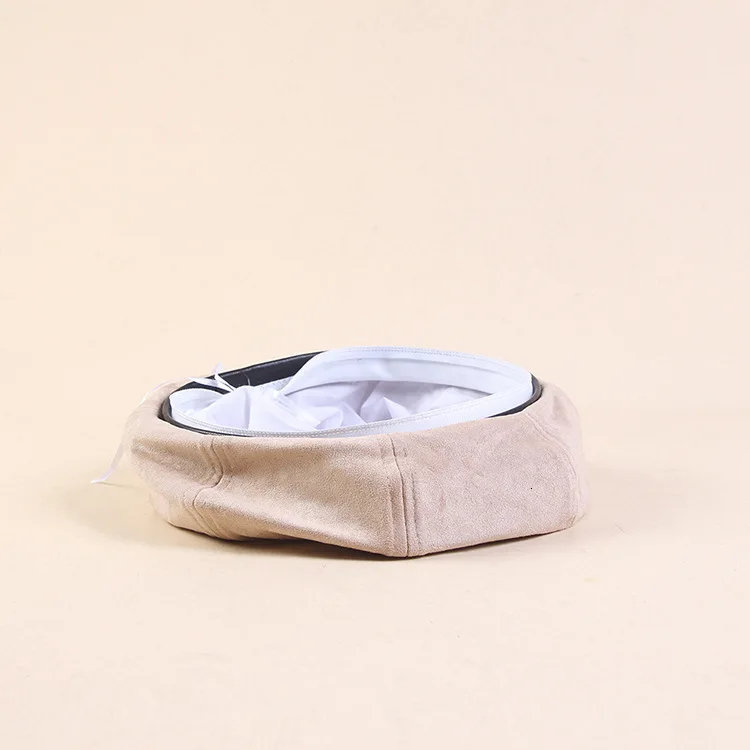 Женский берет однотонная модная женская винтажная стильная замшевая шляпа