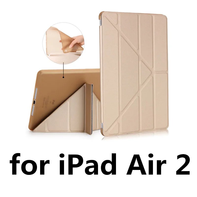 gold 2017 Air2 Силиконовый мягкий чехол для Apple ipad Air 1 Air 2 New ipad 9,7 для ipad 2, 3, 4 Coque Funda для ipad 2, 3, 4 Case - Цвет: gold 2017 Air2