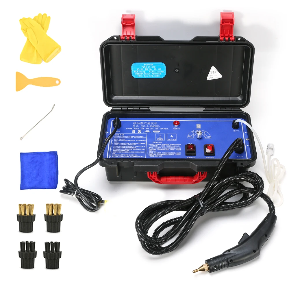 

100-120℃ High Temperature High Pressure Steam Cleaner Household 3000W Cleaning Machine for Air Conditioner Car Ventilator Floor