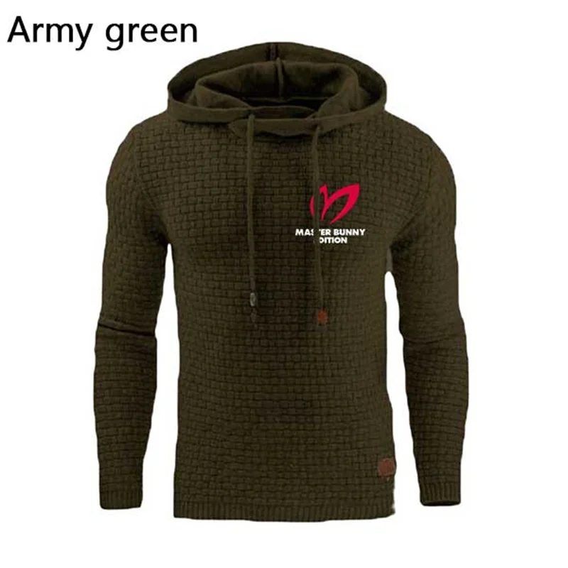 

2021 Autumn And Winter Men's Jacquard Hooded Sweatshirts Casual Hoodies Pullover Long-Sleeve Jackets Men Fitness Clothes Jogging