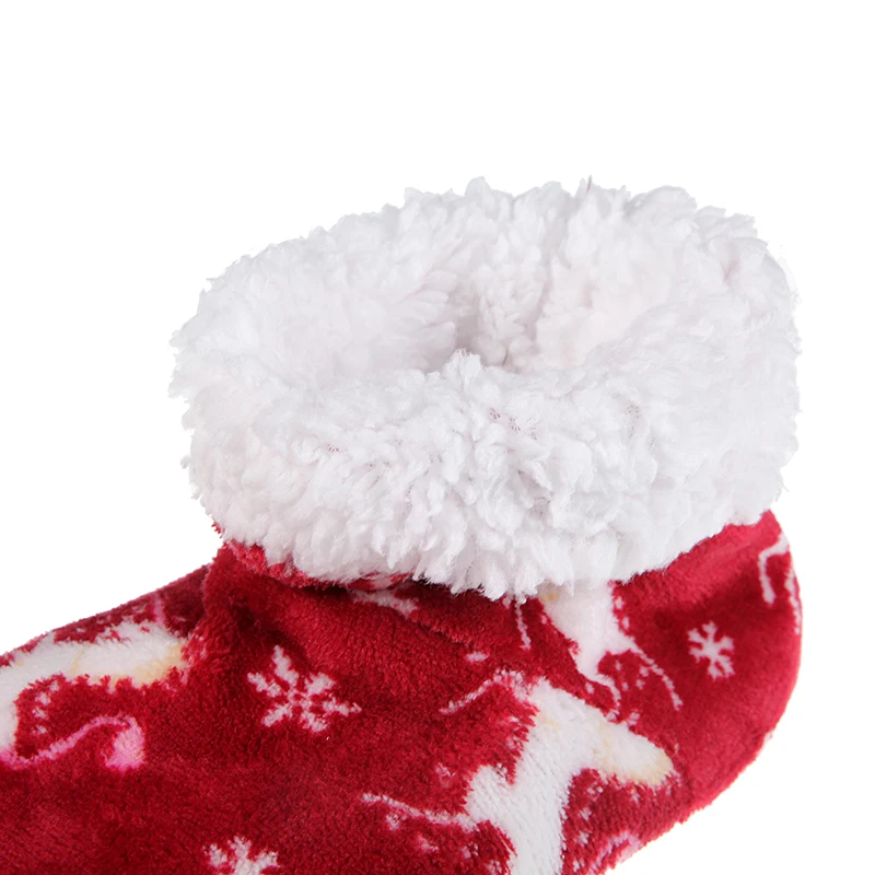 Mntrerm НОВАЯ РОЖДЕСТВЕНСКАЯ Подарочная теплая Домашняя обувь женские домашние