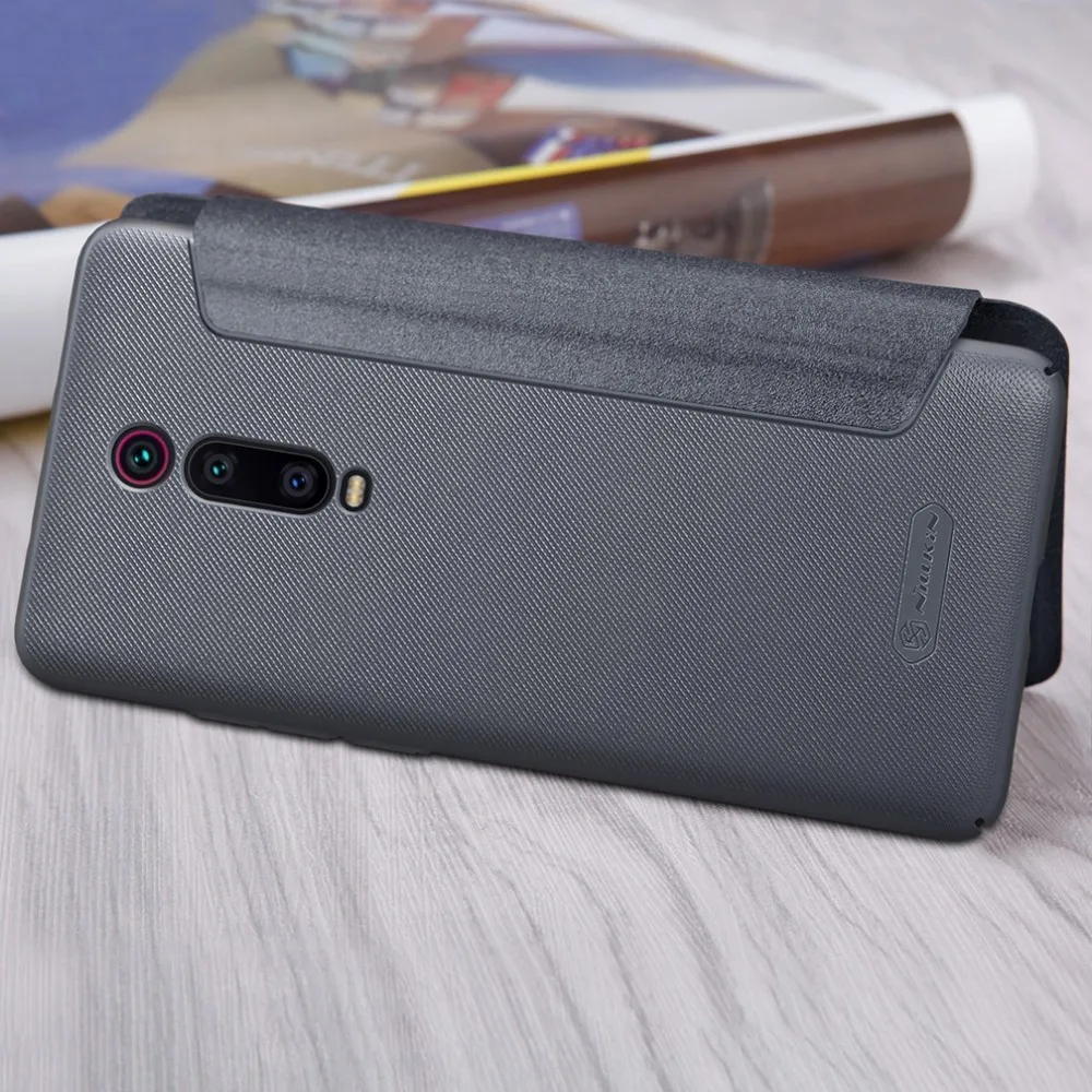 Gray For xiaomi mi 9T/9T Pro Global Version NILLKIN Sparkle, откидной Чехол из искусственной кожи, чехол для телефона xiaomi Redmi K20/K20 Pro - Цвет: Gray
