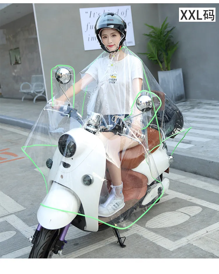 

Outdoor Travel Raincoat Ladies Transparent Long Waterproof Motorcycle Rain Suit Girls Veste En Jean Femme Raining Coat EA60YY