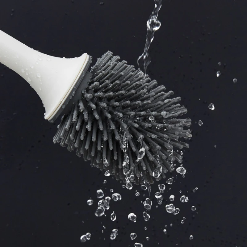 

GarBath Wall-Mounted TPR Toilet Brush and Holder Kit,Cleaning Brush Set with Storage Rack,for Bathroom