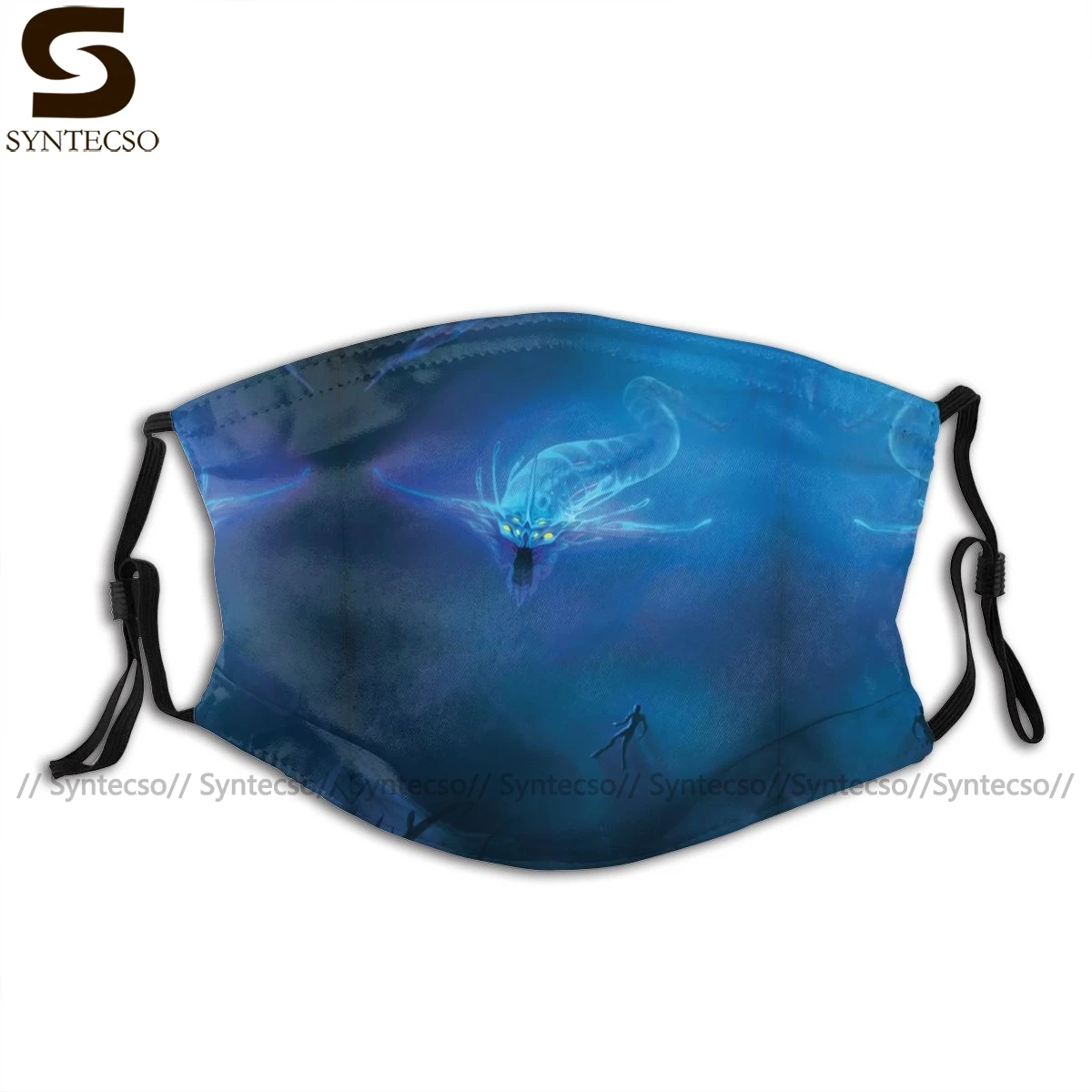 

Subnautica Mouth Face Mask Subnautica Ghost Leviathan Facial Mask Pretty Adult Fashion with 2 Filters Mask