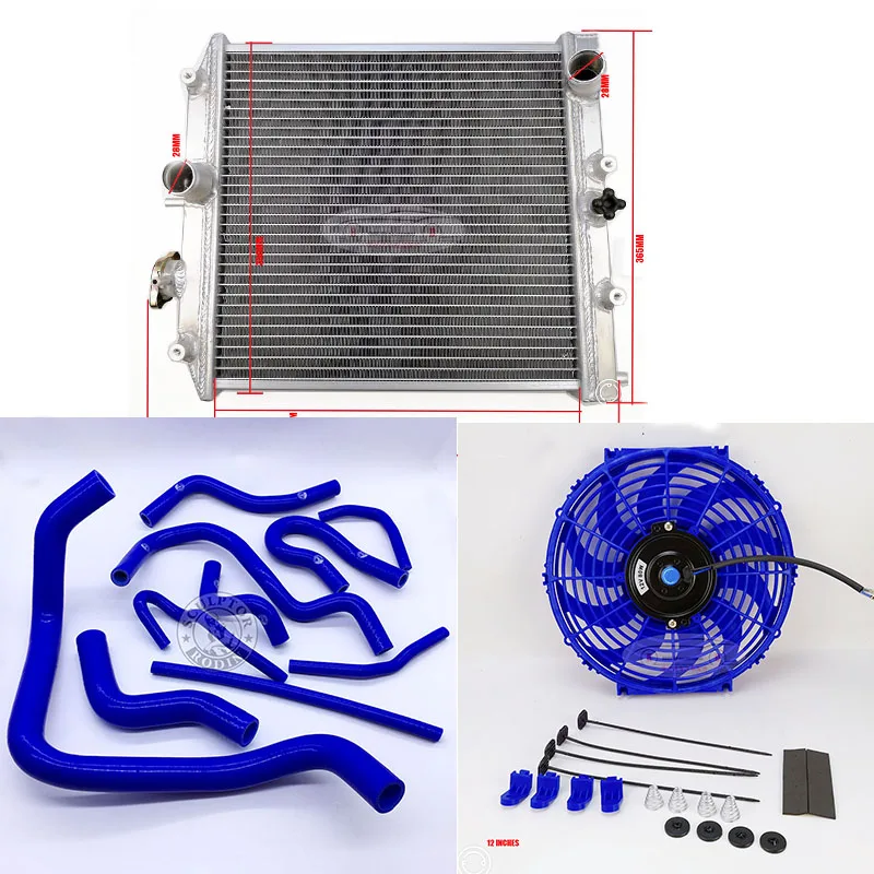 EK3 D15 D16 MT blue 2 ряда 28/32 мм в/из трубы Алюминий радиатор 92-00 для Honda Civic EK, D15 D16 B16 B18 радиатор+ вентилятор+ силиконовый шланг радиатора - Цвет: EK3 D15 D16 MT blue
