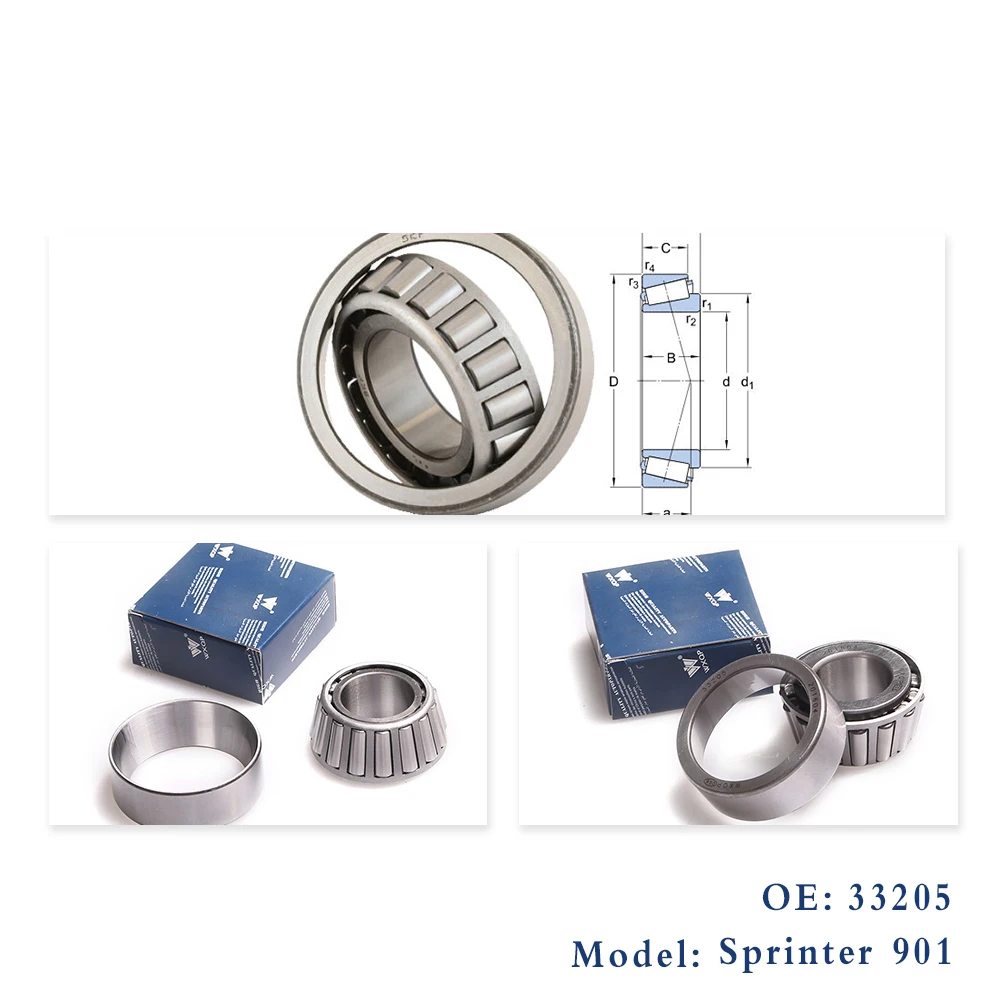 Подшипник 33205 25*52*22 мм (1 шт.) подшипник ступицы колеса для Sprinter 901 Oe 0039811505 0039811005