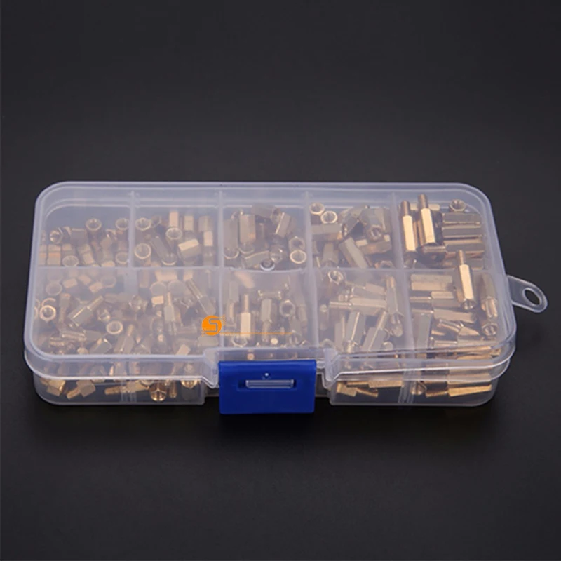 Набор латунных прокладок M3 300 шт набор винтовых гаек с коробкой|set kit|set 3set box |