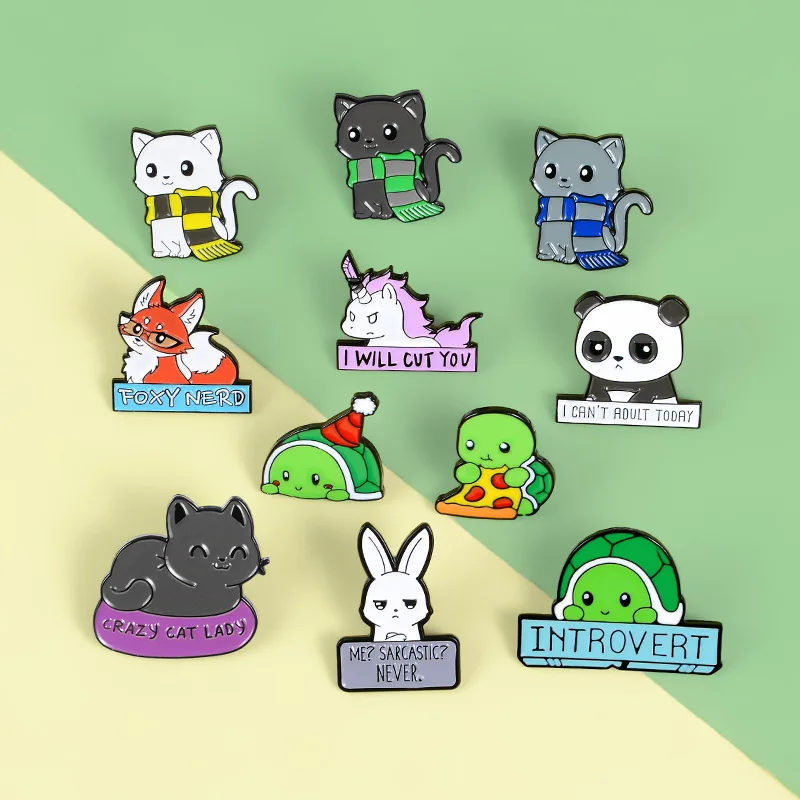 Мультяшные булавки маленькая белая брошь в виде кролика Забавный значок на