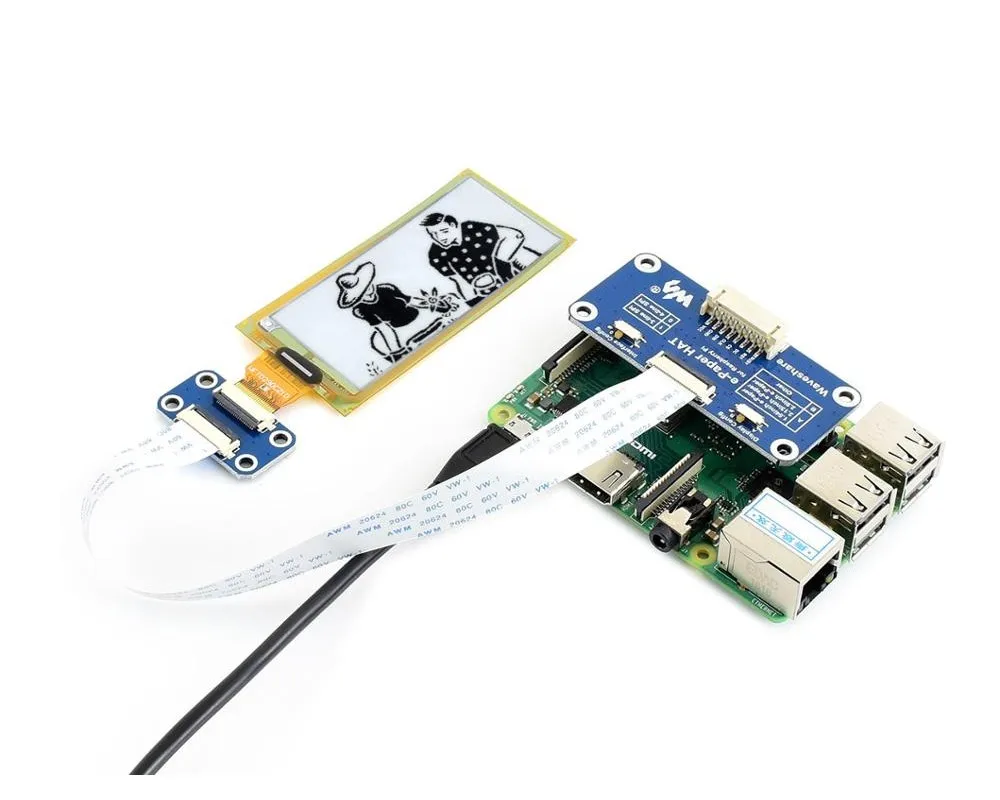 2 9 дюймовая Гибкая шляпа E Ink для Raspberry Pi|Интегральные схемы| |
