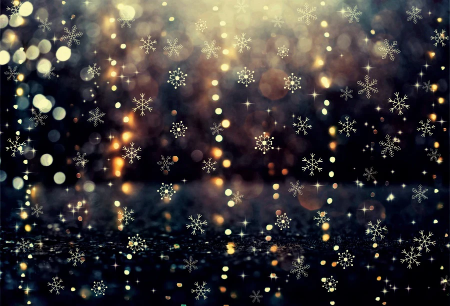 Laeacco абстрактный светильник боке зима снежинка вечерние ринка Декор ребенок Фото