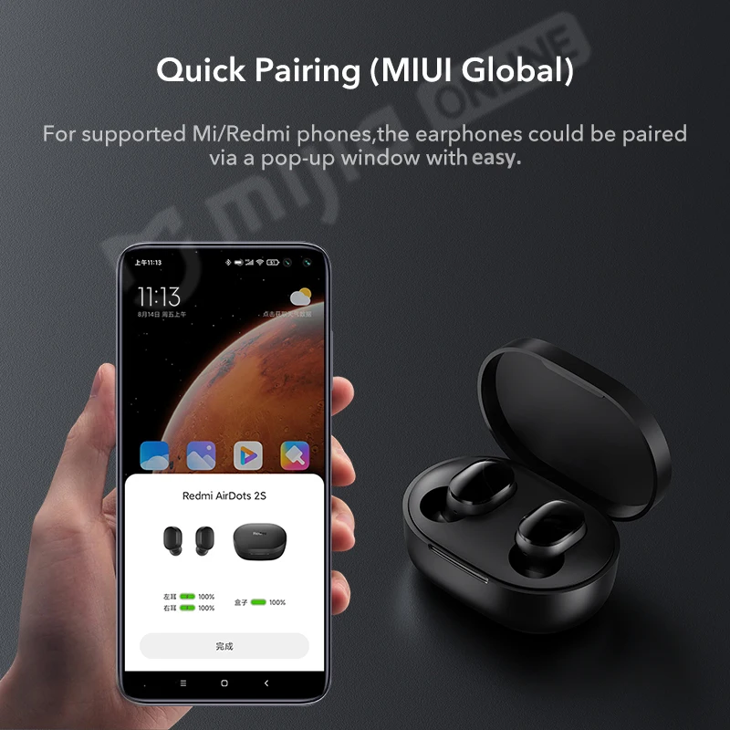 2021 Xiaomi Redmi Airdots 2s Mi True беспроводные наушники базовые Bluetooth 5 0 TWS Mic игровой режим для