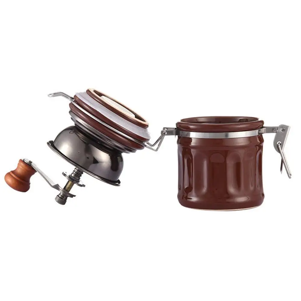 Ретро ручная кофемолка для кофейных зерен перца специй из нержавеющей стали