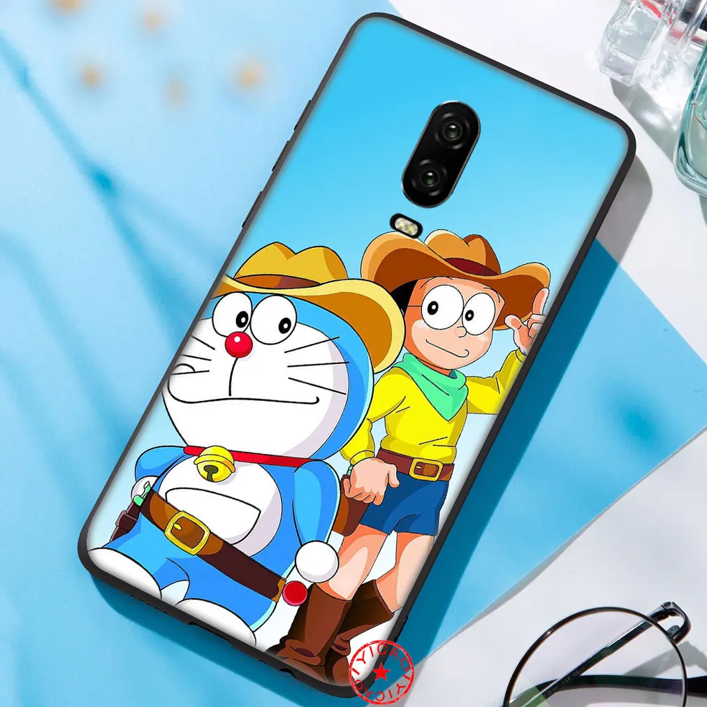 Аниме мультфильм Дораэмон Мягкий силиконовый чехол для oneplus 5 5t 6 6t 7 Pro Чехол |