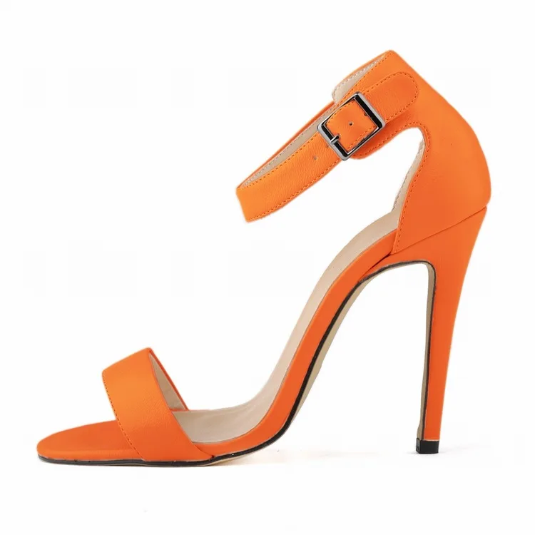 

round head buckle high heeled nightclub women's sandals wedding dance shoes