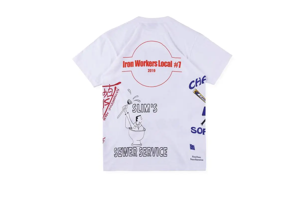 19SS Kanye ASTROWORLD футболка с граффити улыбающееся лицо CPFM.XYZ w. W.C.D футболки мужские