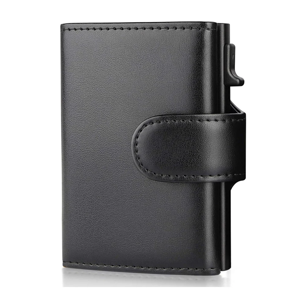 

2021 New Wallet Men Money Mini Bag Male Aluminium Card Holder Wallet Small Leather Wallet Thin And Light Coin Purse