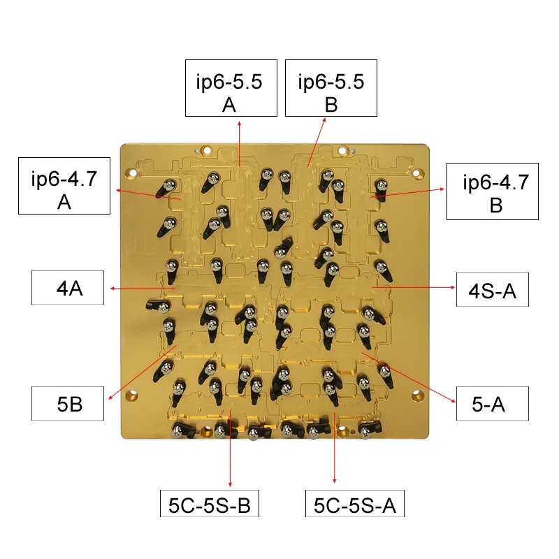 

2015 NEW HOT LY CNC 10 in 1 mobile motherboard mould and mobile jig for apple mobiles IP4,IP5,IP6,IP6 Plus