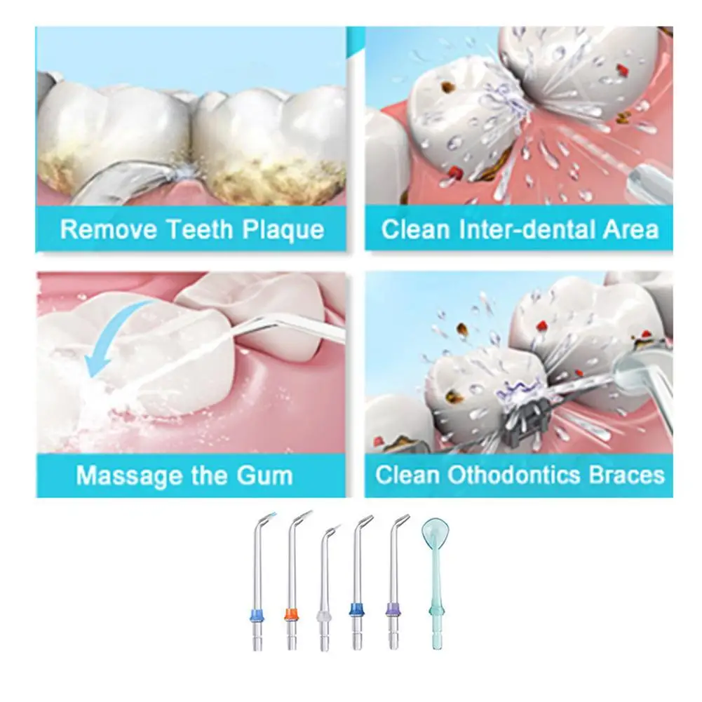 

Oral Irrigator Dental Water Flosser Irrigator Flosser Irrigator Care Machine Family Oral Dental Teeth Water Cleaning Jet H6N7