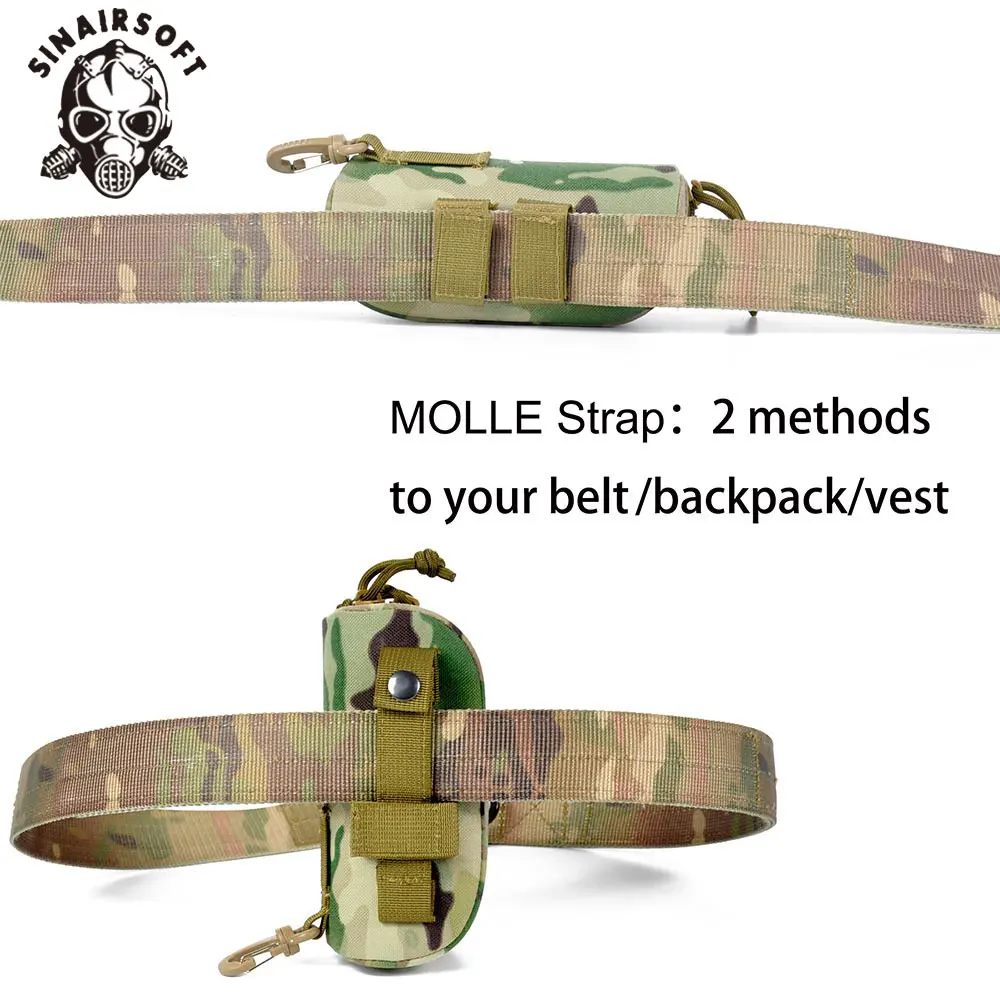 Нейлоновая тактическая сумка для очков 1000D жесткий водонепроницаемый мини Чехол