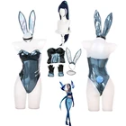 Костюм KDA Kaisa Bunny для косплея, Модное Новое сексуальное боди, костюм кролика, одежда для косплея, парик