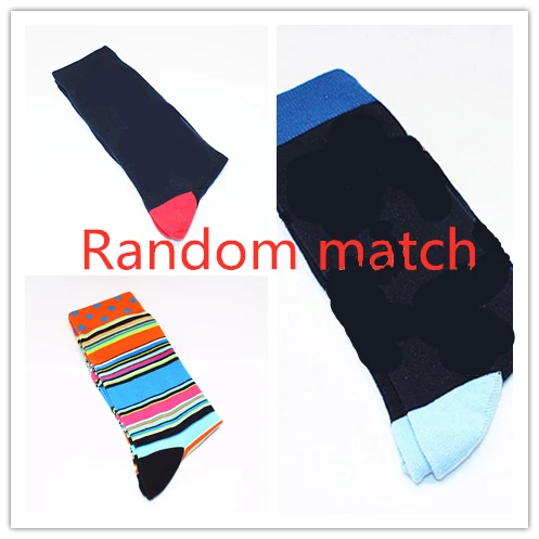 3 pairs of random Разноцветные Веселые носки серия с персонажами из мультфильмов о животных Новые мужские носки индивидуальный тренд модные забавные и хип поп подарки для мужчин - Цвет: 3 pairs of random