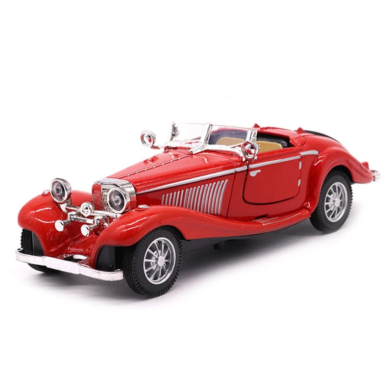 Hot Klassieke Auto Model 1:28 Simulatie Vintage Pull-Back Lichtmetalen Diecast Sport Voertuig Collectible Speelgoed Auto 'S Voor Jongens Volwassen y128