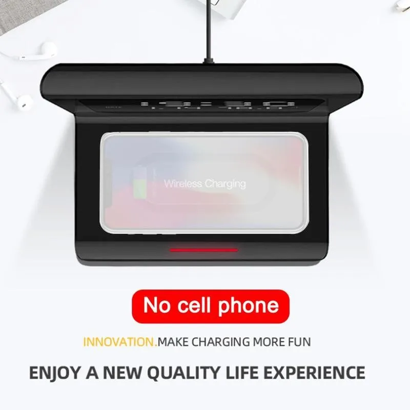 

1PC Clock Perpetual Calendar 3 in 1 Mobile Wireless Phone Clock For Samsung Huawei Alarm Charging For xiaomi Charger