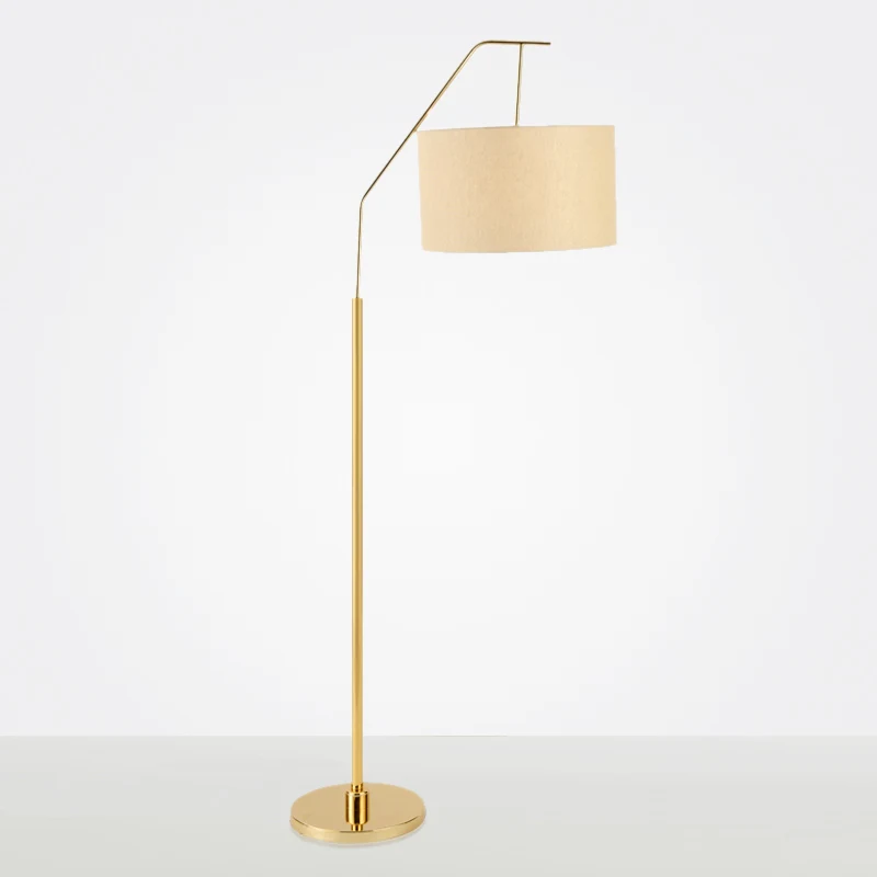 

American bedside simple designer iron fishing creative new chinese style living room bedroom study decoration floor lamp