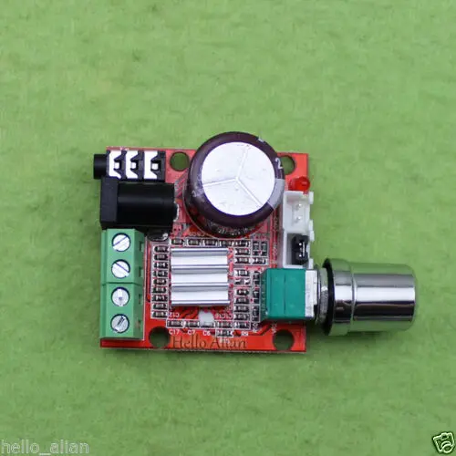 DC 12 В аудио стерео усилитель мощности AMP плата класса D двухканальный 10 Вт + Hi-Fi 2 0