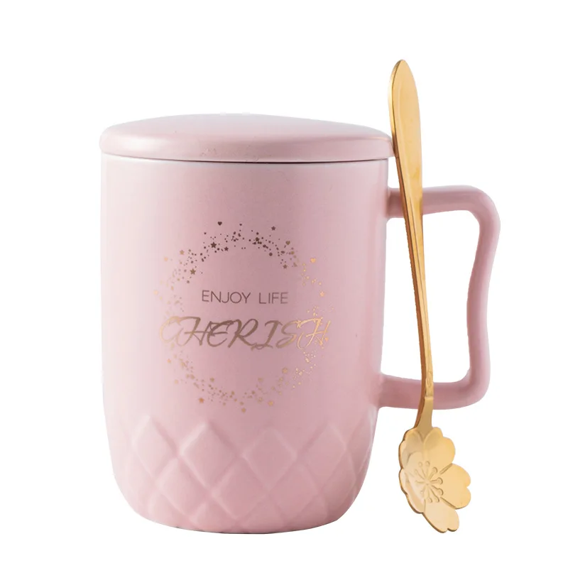 

Ceramic Cup Office Coffee Cup Creative Mug Girly Heart Water Cup Wholesale Gift Cup Cute Coffee Mugs and Cups