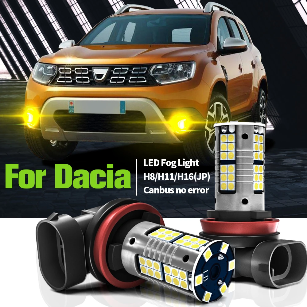 Светодиодные противотуманные фары Canbus 2 шт. без ошибок H16 H11 для Dacia Duster Логан Sandero
