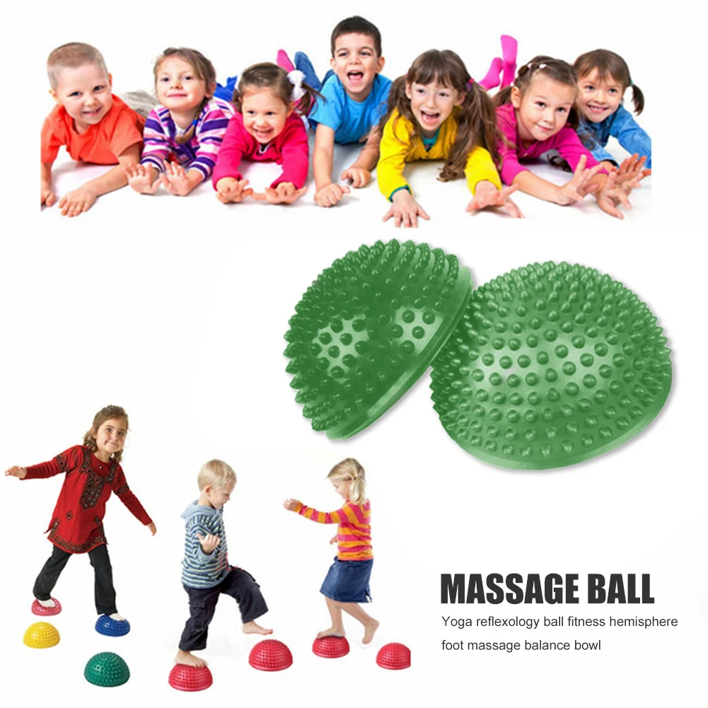 

Yoga Half Ball PVC Foot Massage Ball Physiotherapy Stepping Stones Balance Pods Balanced Bowl Fitness Equipments