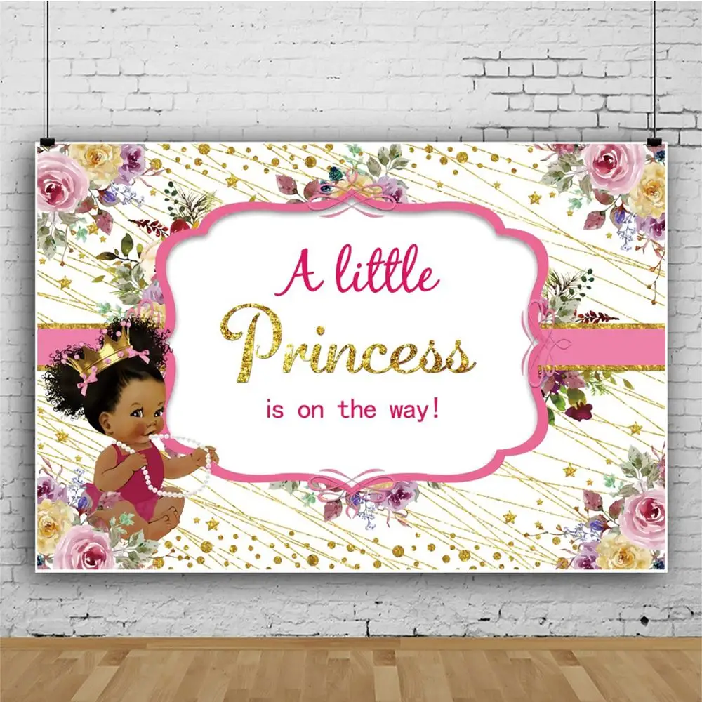 Виниловый фон для фотосъемки с розовым цветком и золотыми точками новорожденных