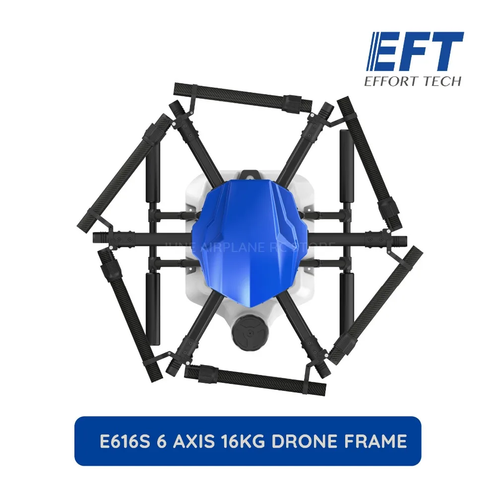 EFT E616S 1628 мм 16 кг колесная база летная Платформа водонепроницаемый сельскохозяйственный распылитель Дрон 16L
