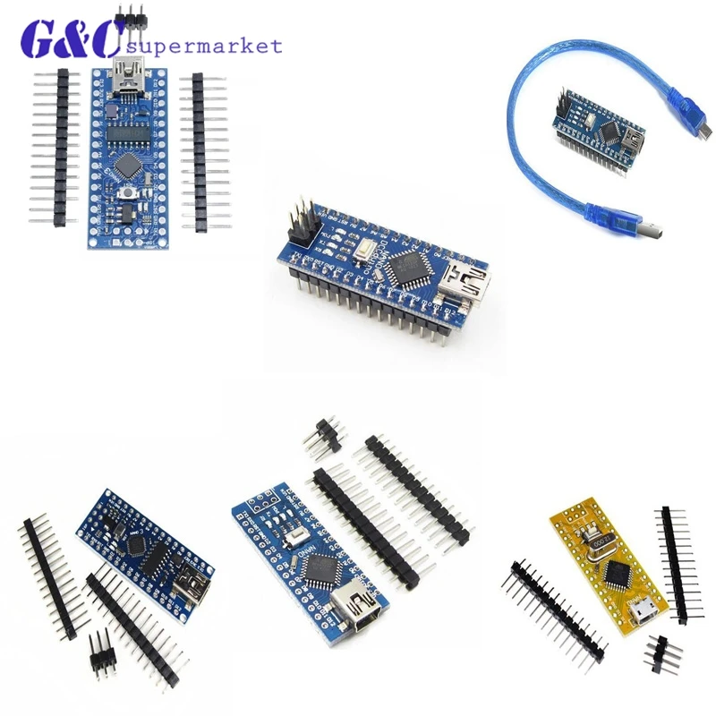 

Expansion Board Nano V3.0 ATmega168 / 328P / 5V 16M microcontroller for arduino ATF with bootloader compatible diy