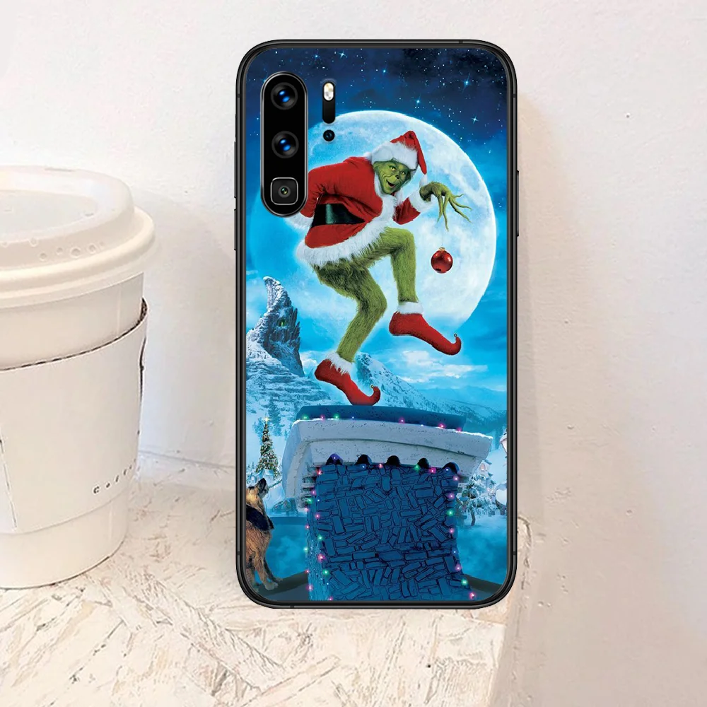 

How the Monster Grinch Stole Christmas Phone Case For Huawei P Mate Smart 10 20 30 40 Lite Z 2019 Pro black Shell Soft Coque Tpu