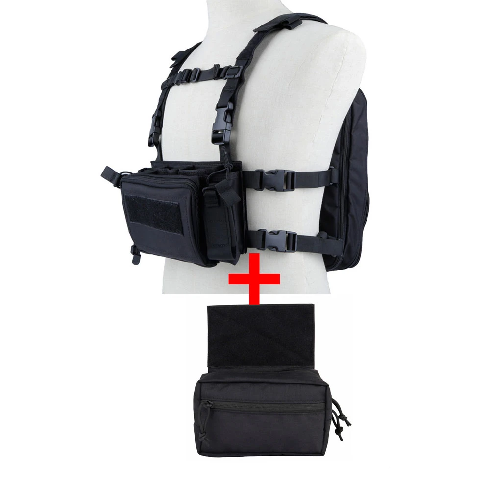 Setup BK Рюкзак Flatpack D3 Plus, гидратационный нагрудный жилет, бронежилет, винтовка AK M4, вешалка, подсумок для живота, походная, Охотничья, армейская сумка унисекс - Цвет: Setup BK