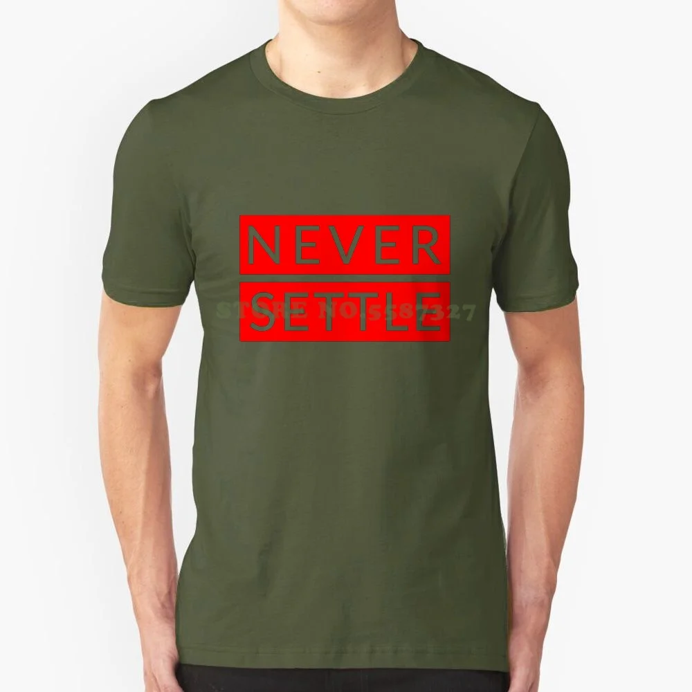 

Never Settle Oneplus Red Cool Design Trendy T-Shirt Tee Oneplus One Plus Neversettle Never Settle Tech Technology Mobile