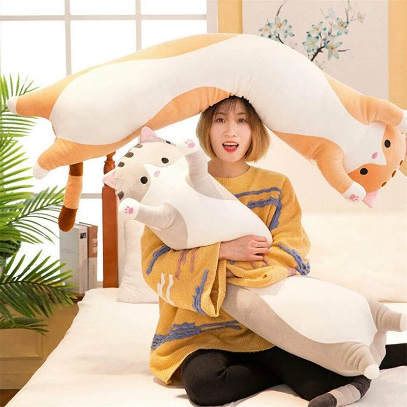 

Baby Stuffed Animal Plush Cat Soft Toy Pillow Doll Toy Gifts for Girls Boys,Cute Soft Plush Animal Pillow