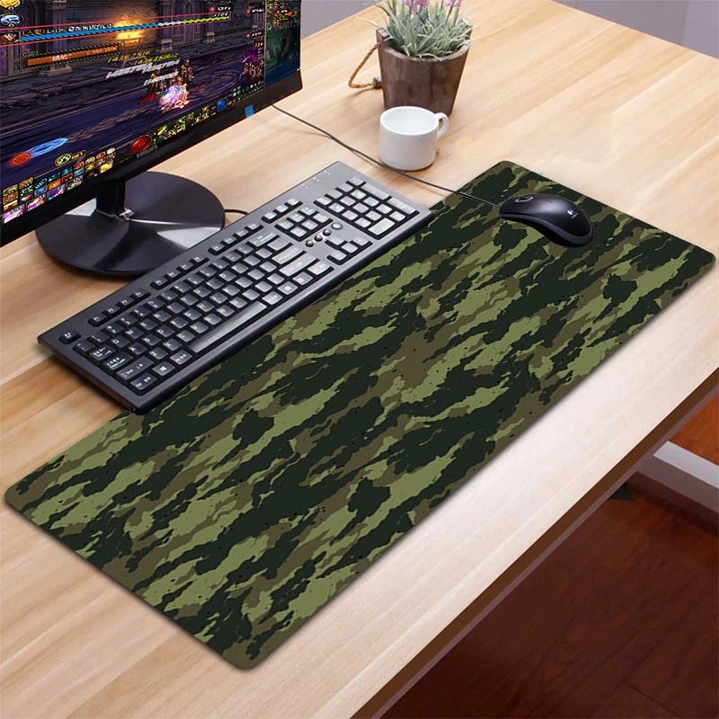 

Cool Camouflage Mouse Pad Mat Computer Mousepad 90x40cm Natural Rubber XXL Mouse pad gamer desk mat 90x30cm Gamer keyboard Mouse