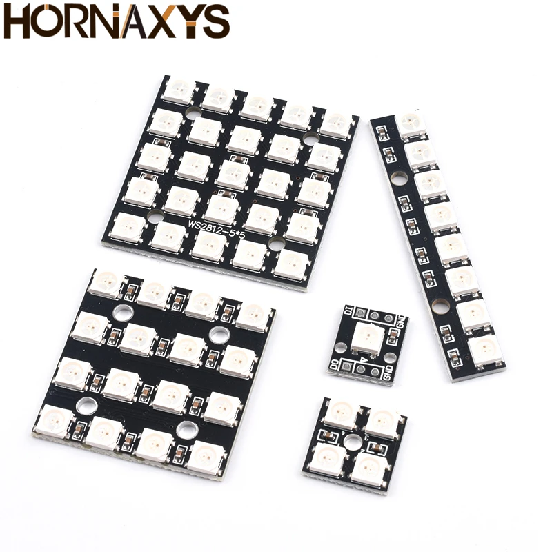 5pcs / WS2812 LED 5050 RGB 8x8 1 4 2 16 25 64 Bit channel LED Matrix for