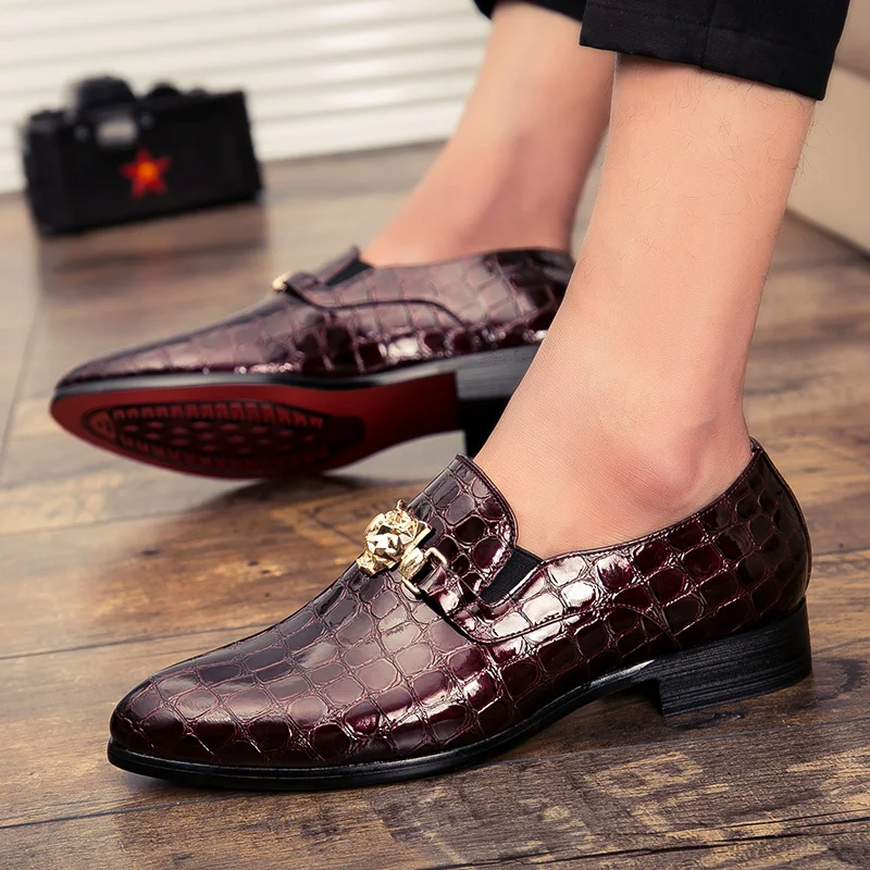 

Casual Leather Man Shoe Leather Casual Shoes Men Men's Summer Mens Dress Loafers Fashion Formal For Piergitar Man Skin Luxury