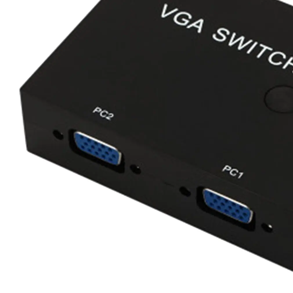 

2-port VGA Video Box Selector 2 In 1 Out For LCD PC Adapter Splitter Smart Chip High Definition Digital Chip