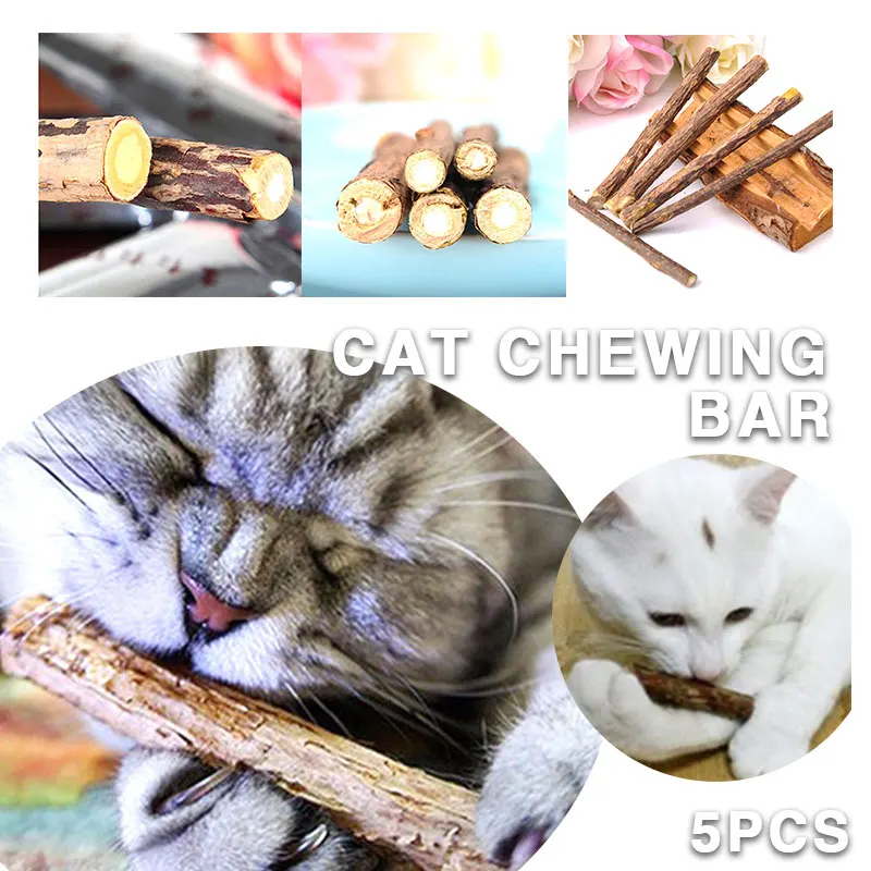 Nepeta Cataria Pet Molars котенок кошачья кошка Жевательная палочка Snack 7 г 5 шт. Дерево