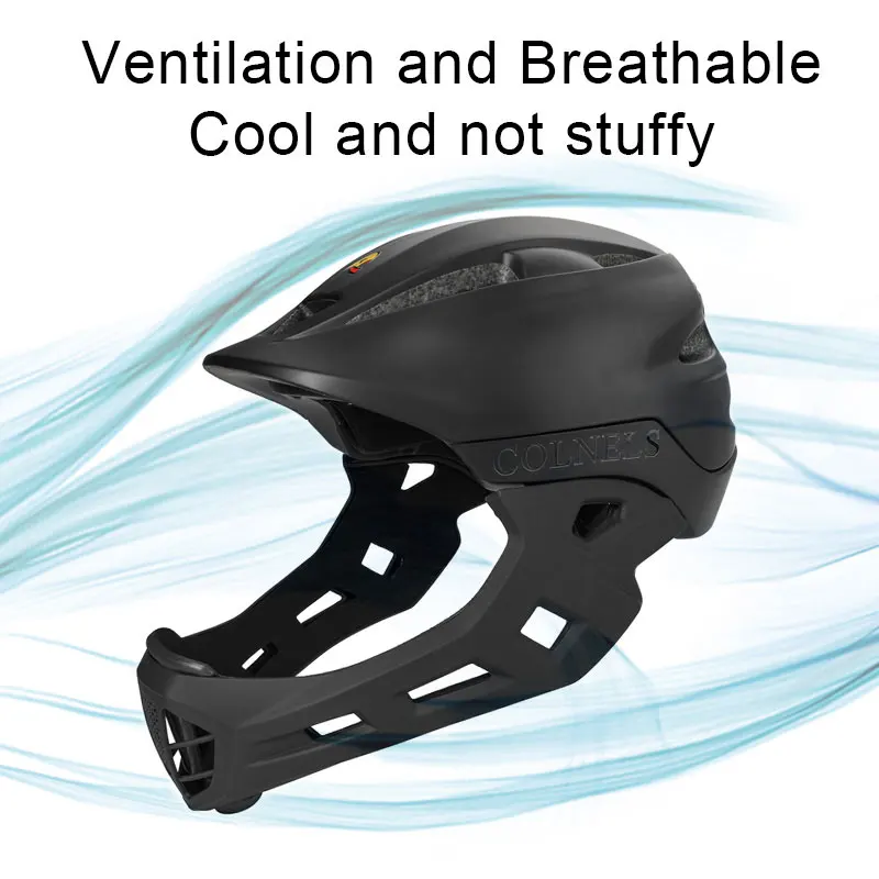 

COLNELS Kids Full Face Cover Bicycle Helmets Children's MTB Bike Cycling Helmets Skating Safty Protection Ridding Sport Helmet
