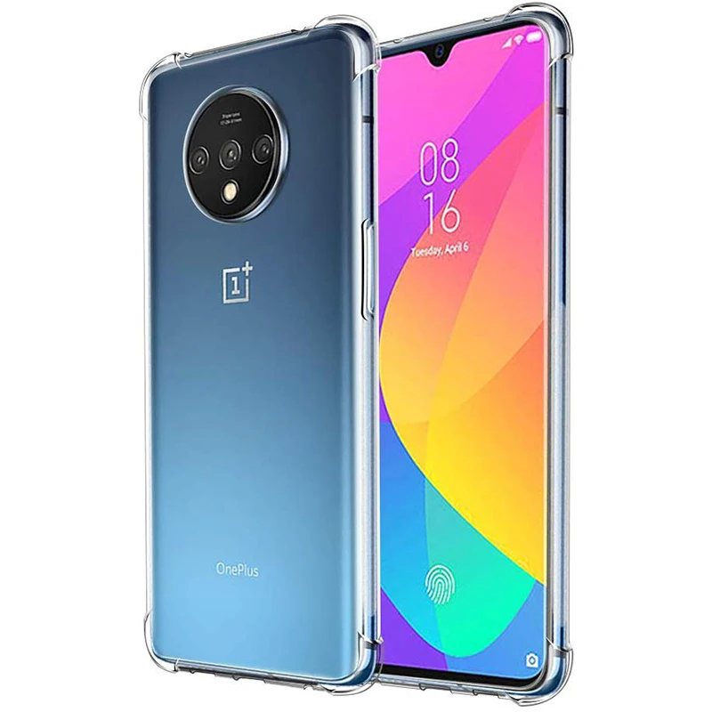 Ударопрочный чехол KEYSION для Oneplus 7T Pro воздушная подушка прозрачный мягкий