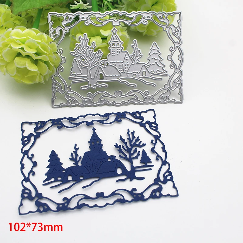 Рождественская елка фоновые Вырубные штампы скрапбукинг фотоальбом тиснение