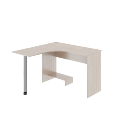 Угловой стол Ostin M 12 из ДСП (рама) / вставка из стружечной древесины Ясень Шимо светлая Мебель Офисный шкаф Компьютерный Письменный стол Игровой ПК светлый Офис.