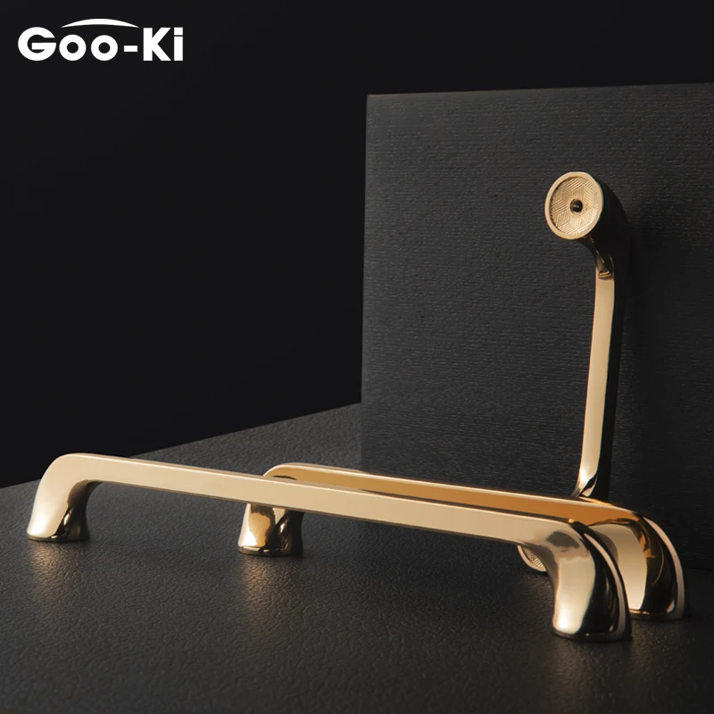 Розового цвета из коллекции Ki Яркий Золотой тянуть ручки шкафа Кухня дверные